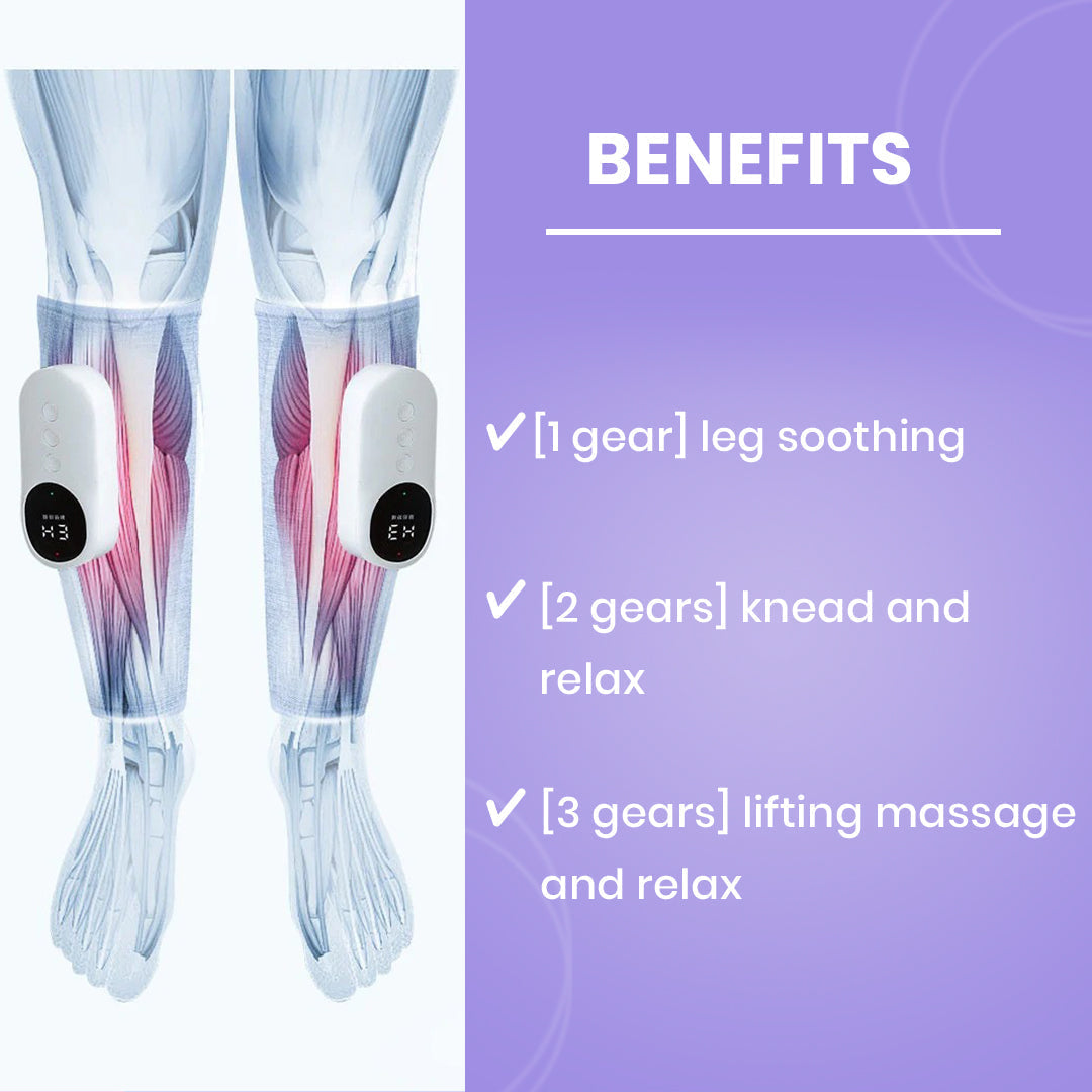 Portable & Adjustable Compression Leg Massager