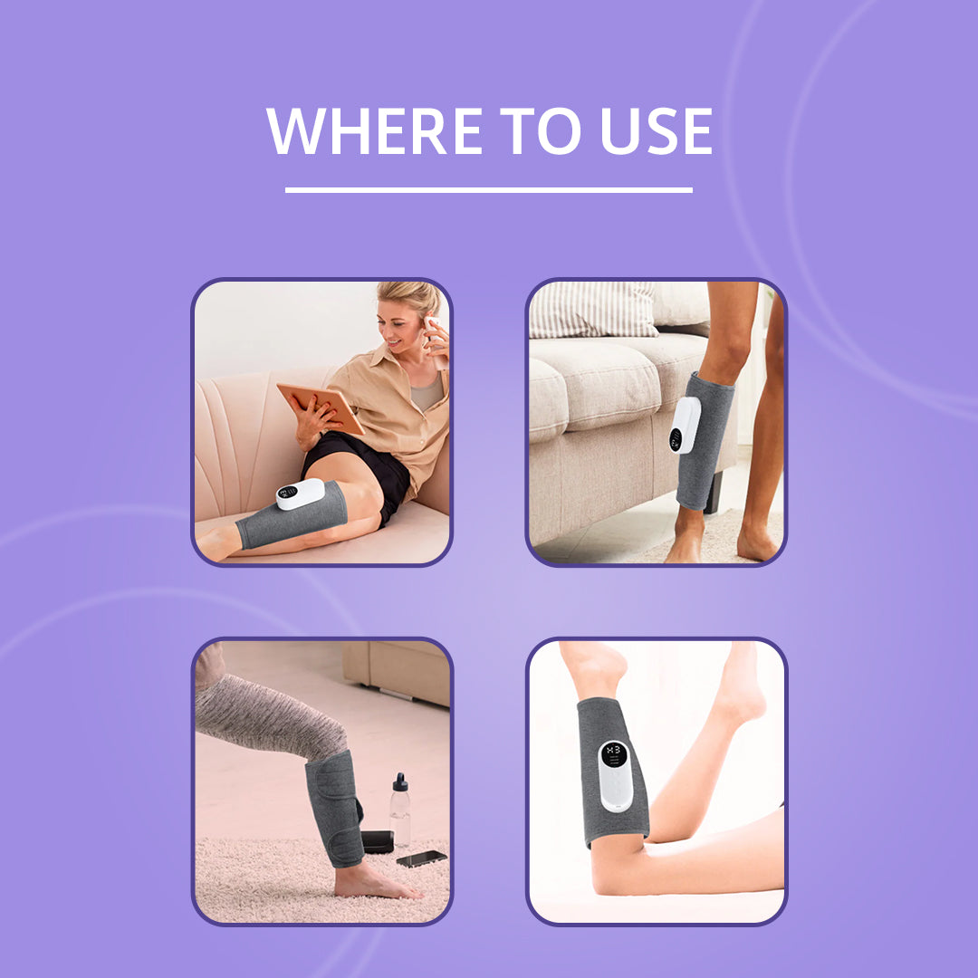Portable & Adjustable Compression Leg Massager