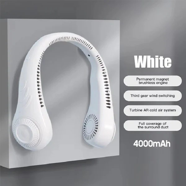 Portable neck fan