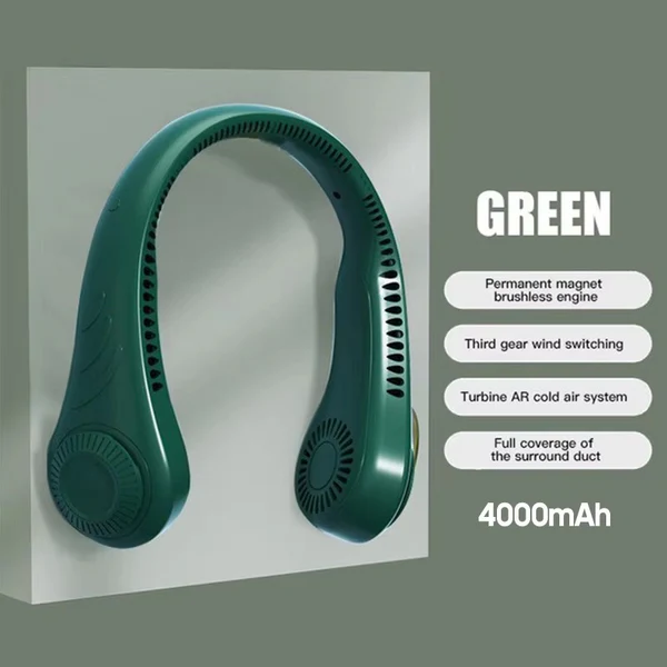 Portable neck fan