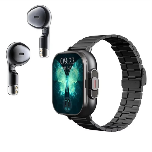 TWS Smartwatch with Wireless Earbuds