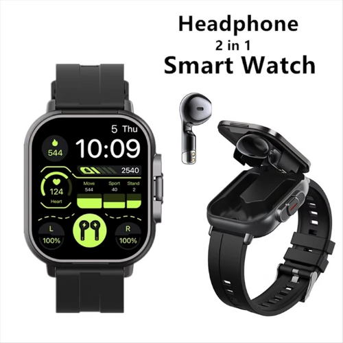 TWS Smartwatch with Wireless Earbuds