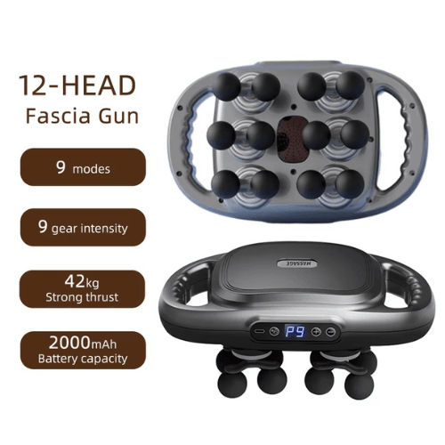 12-Headed Massage Gun for Full Body Muscle Relaxation Pain Relief