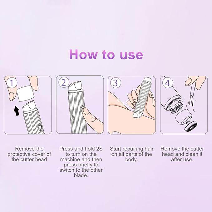 2 in 1 Women Body Shaver