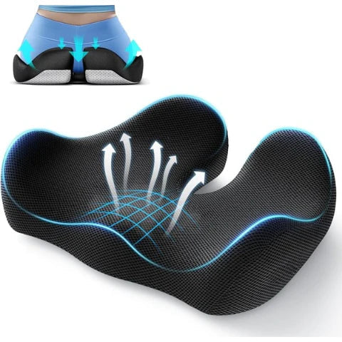 Travel Seat Cushion Memory Foam U-Shaped Pillow for Chair Cushion Pad Car Office Hip Support Massage Orthopedic Pillow