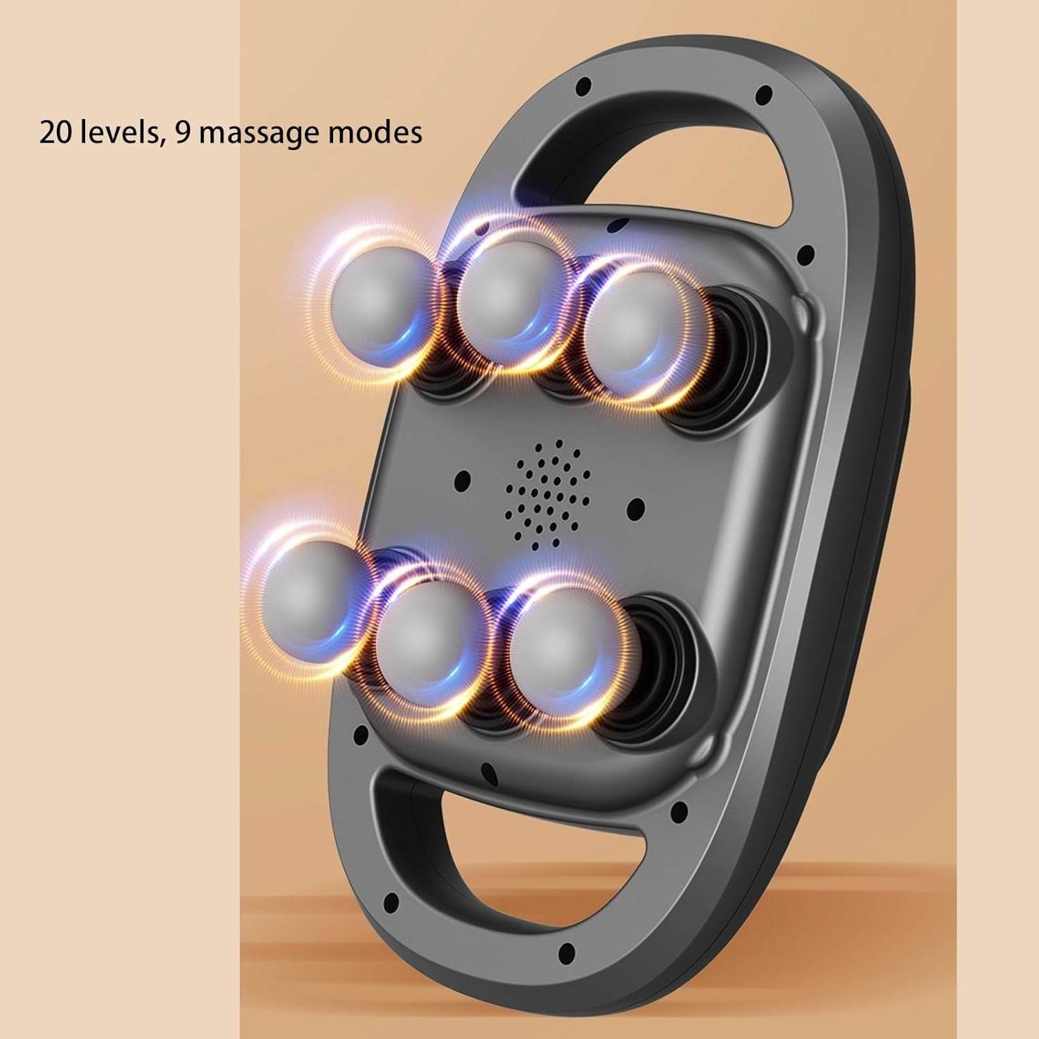 6 Heads Massager Gun for Muscle Relief Deep Tissue Percussion for Neck Cervical Spine Full Body