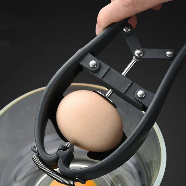 Stainless Steel Egg Opener Scissors – Manual Egg Cracker, Topper & Separator Kitchen Tool