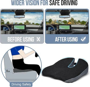 Travel Seat Cushion Memory Foam U-Shaped Pillow for Chair Cushion Pad Car Office Hip Support Massage Orthopedic Pillow