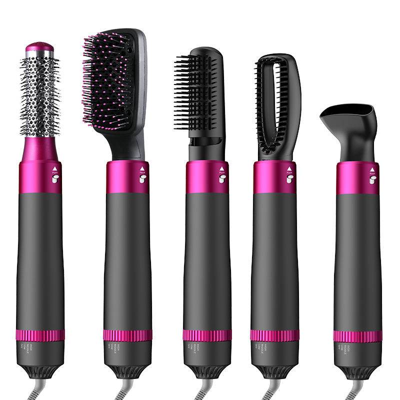 5-in-1 Hot Air Brush: Dry, Style, Volumize Ionic Bliss Hot Air Brush for Perfect Hair 🅱